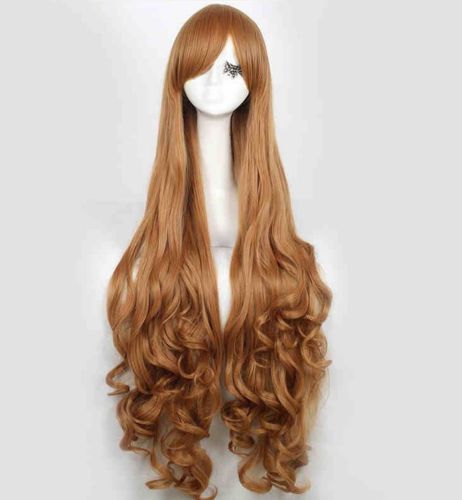2014 fashion 40&#034; honey volume hair heat resistant party cosplay full wig wigs