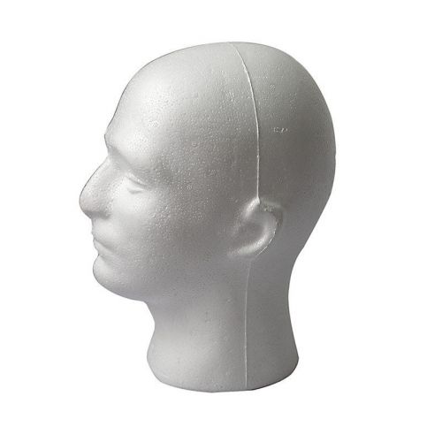 Reliable Great Styrofoam Mannequin Manikin Male Head Model Wig Hat Display TSCA