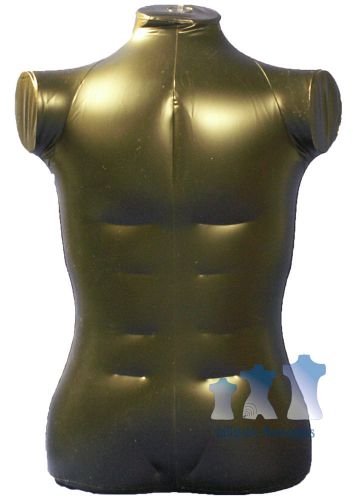 Inflatable mannequin, male torso, extra large black for sale