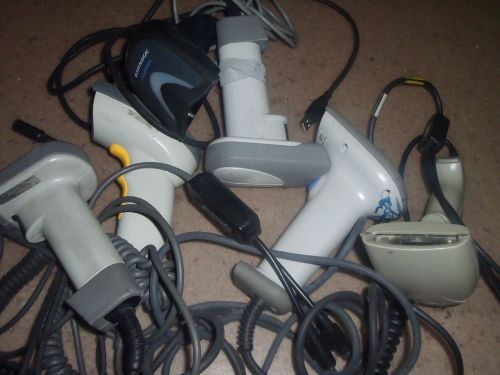 lot of 6 HANDHELD BARCODE SCANNER W/ CABLE