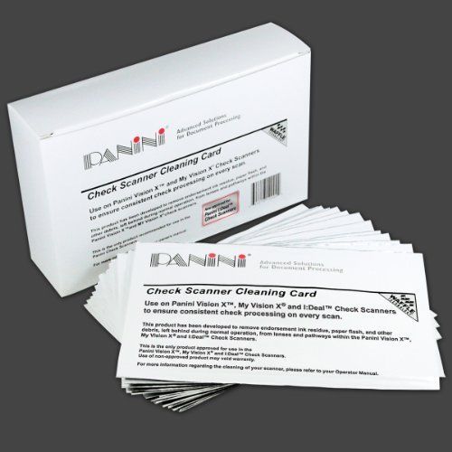NEW Panini Check Scanner Cleaning Cards featuring Waffletechnology (15 cards)
