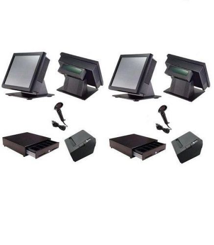 Two station all in one pos system - retail configuration for sale