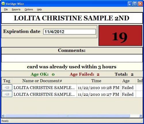 Age verification &amp; data capture software, free to try! for sale