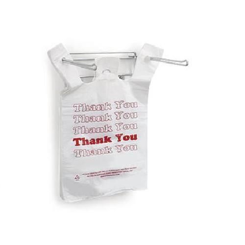 Thank you t shirt plastic bag hanging bagging stand for sale