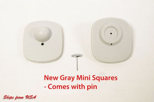 1000 pcs EAS RF 8.2MHz Retail Security / Anti-Theft  GRAY medium size Hard Tags