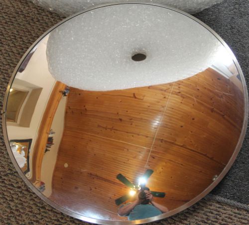 Used 26&#034; acrylic safety &amp; security convex mirror with t bar attachment for sale