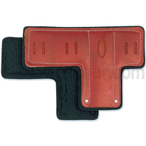 Replacement Pads For Buckingham Climbing Spurs,T Pads,Premium Leather,Set of (2)