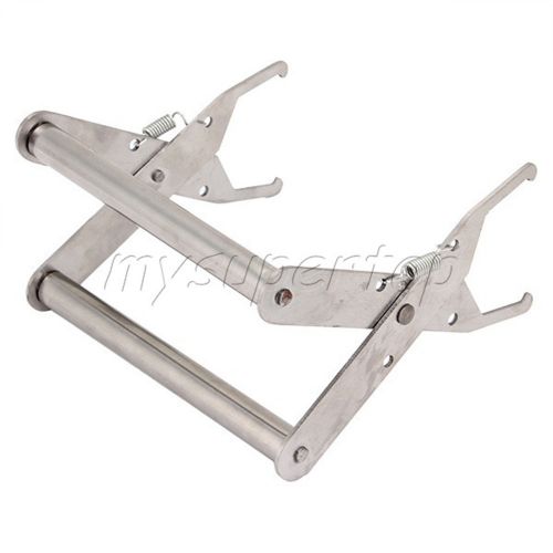 Stainless steel hive frame holder with spring clamp capture beekeeping tool for sale