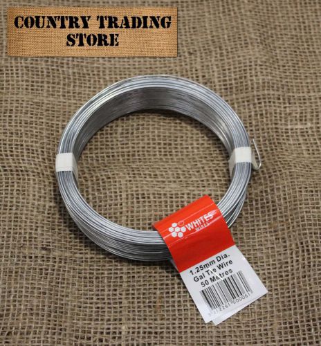 Galvanised Tie Wire 1.25mm x 50m Fencing 50006 Whites Wires
