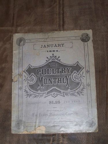 JANUARY 1884 THE MONTHLY POULTRY MAGAZINE FERRIS PUBLISHING COMPANY ALBANY N.Y.