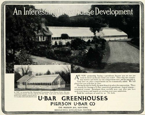 191 ad rutherford trowbridge pierson u-bar greenhouses - original sub1 for sale