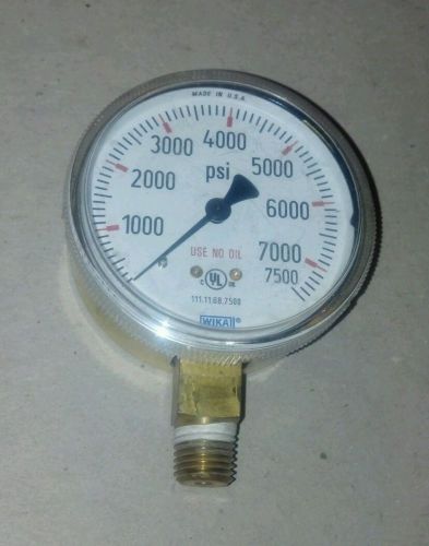 7500 PSI WIKA gauge advanced specialty gas equipment no. SG6311