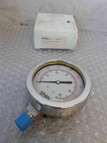 Span 02-0284-t pressure gauge lfs212-60-psi for sale