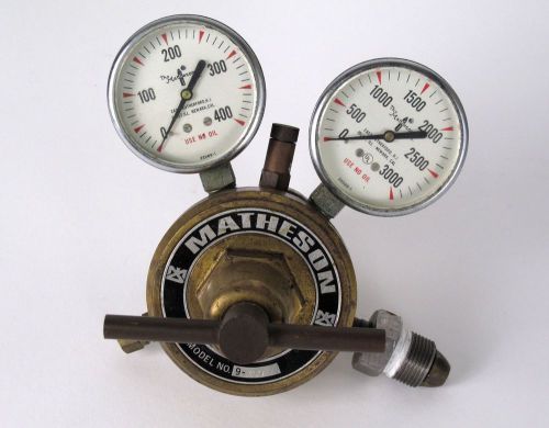 Matheson 9-350 Regulator with 2 gauges P/N 22289 - 22025-1