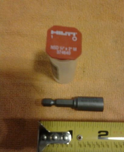 HILTI MAGNETIC BIT HOLDER NEW 1/4 INCH HEX NSD DRILL DRIVER ADAPTER SOCKET