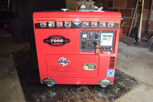 Tahoe 7000 series diesel portable generator tpi 7000lxr for sale