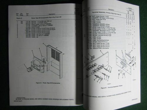 Miller Welder Service Manual Parts Electrical F191545+ 320 330 340 360