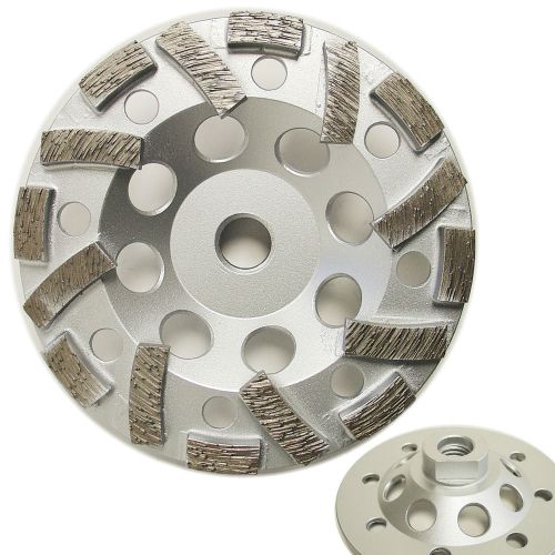 4.5” Premium Fan Style Concrete Diamond Grinding Cup Wheel 5/8&#034;-11 Threads
