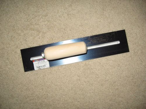 14&#034; x 3&#034; blue steel concrete trowel - made in the usa for sale