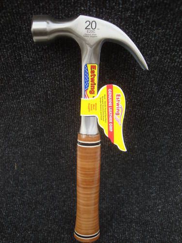ESTWING E20C 20oz CURVED CLAW LEATHER GRIP HAMMER