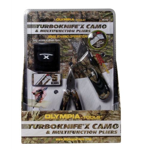 Olympia tools 33-173 turboknife x camo and multifunction pliers set quick change for sale