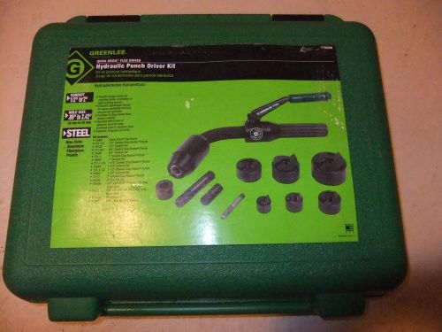 Greenlee 7706SB Quick Draw Flex Hydraulic Punch Driver and Kit with Conduit Size