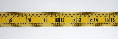 Workbench ruler - adhesive backed - 1&#034; wide x 4 ft long - left - fractional for sale
