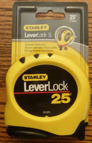 NEW STANLEY 25&#034; LEVERLOCK TAPE MEASURE