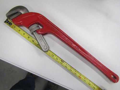 Ridgid e34 angled offset  24&#034; pipe wrench  alloy steel jaws elyria ohio usa for sale