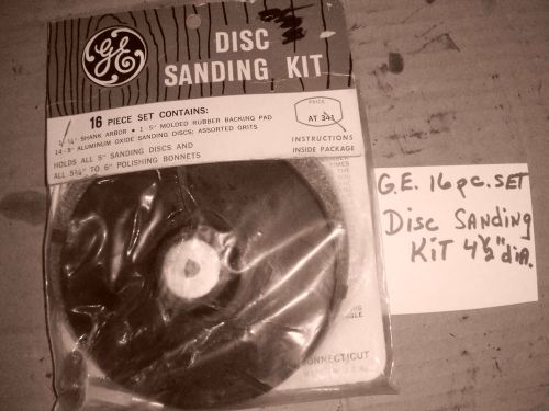 Ge disc. sanding kit 16 pc.  4 1/2&#034; dia for sale
