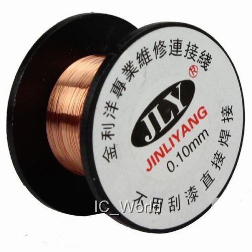 0.1mm Copper Solder Soldering PPA Enamelled Reel Wire for Repair Experiment 15M