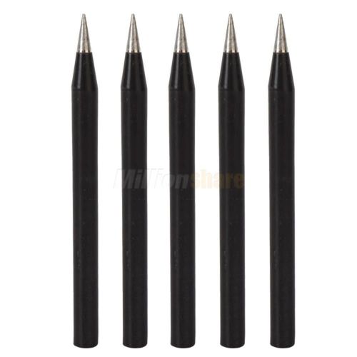 5pcs 60wsolder iron tip lead-free soldering solder iron tip tsui black round for sale