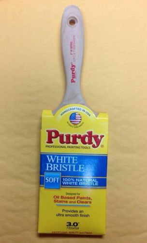 3&#034; Purdy 380430 White China W-Sprig 100% Natural White Bristle Brush
