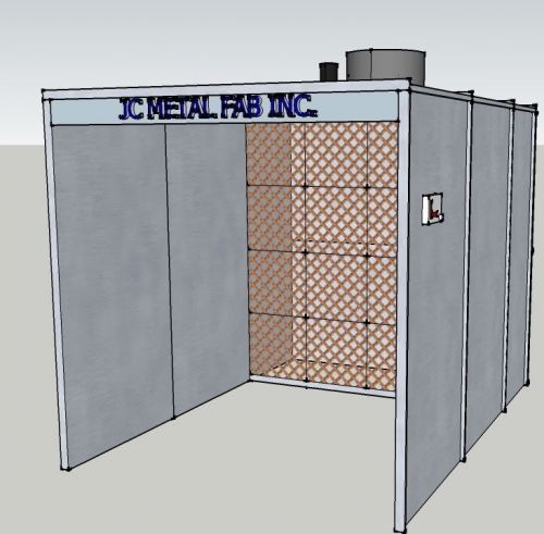 7 ft WIDE OPEN FACE PAINT SPRAY BOOTH