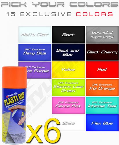 6 CANS OF PLASTI DIP - ANY COLORS - CANADA