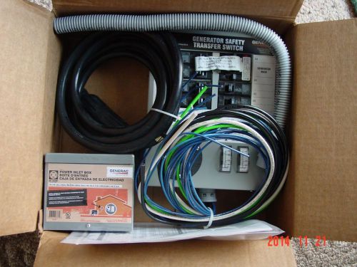 Generac 6294 30 Amp 6-10 Circuit Manual Portable Generator Transfer Switch Kit