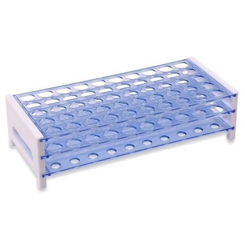 40-Hole Plastic Test Tube Rack for 5&#034; and 6&#034; Tubes