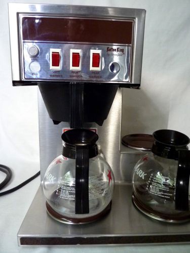 Stainless Steel Koffee King Bloomfield 8571 Commercial 2 Warmer Coffee Maker
