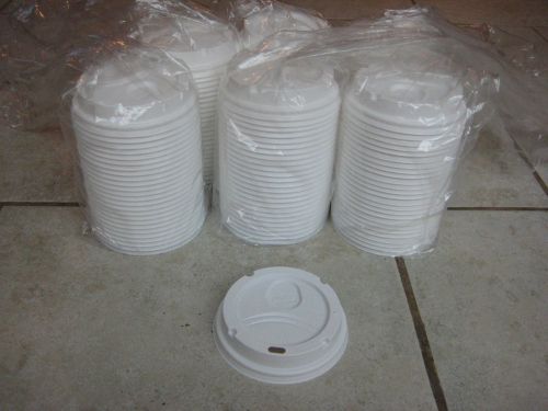 150 Dixie PerfecTouch Hot Cup Lids for 10 12 &amp; 16 OZ White (PACK OF 150)