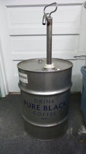 Unique** stainless coffee barrel with pump