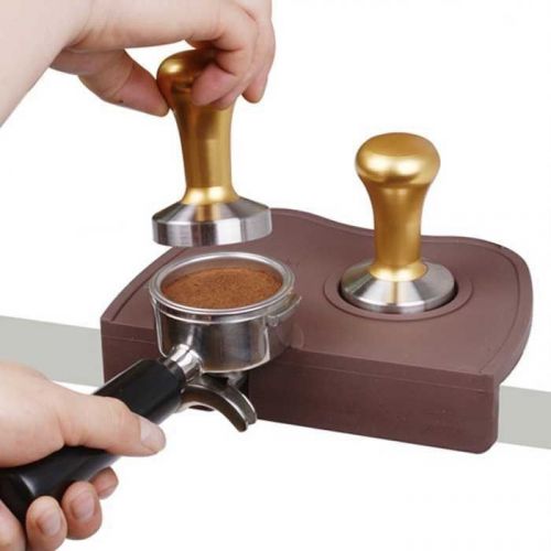 NEW Barista Espresso Tamping Mat Safety FDA Silicone Corner Coffee Tampering Mat