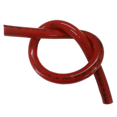 Red Gas Line 5/16&#034; 100ft Co2 Tubing Hose, Free Clamps, Kegerator Daft Beer,Brew