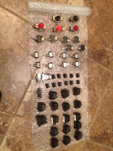 Lot of 50 assorted switches used on Hobart Jackson&#039;s CMA ADS
