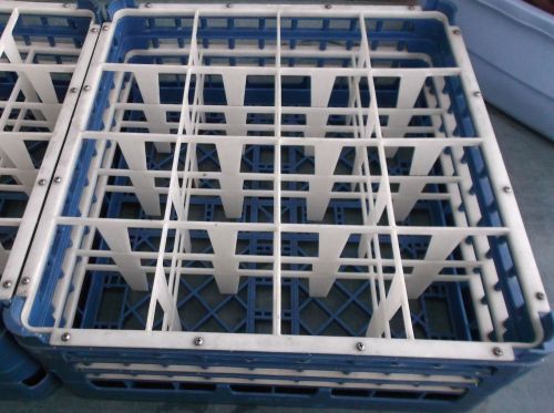 Vollrath 52720 Dishwashing Glass Rack 16 Compartment 19&#034;x8&#034; Extra Tall GOOD cond