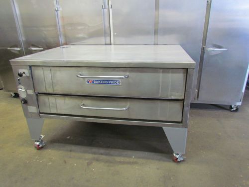 Bakers pride model 401 single deck gas pizza oven 54&#034; wide deck for sale