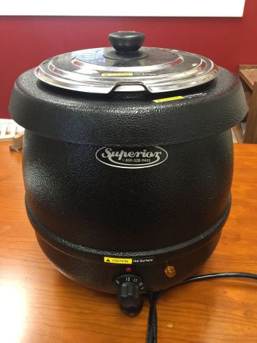 Superior sswce1 soup warmer and heater,  10 qt, aluminum liner, pot for sale