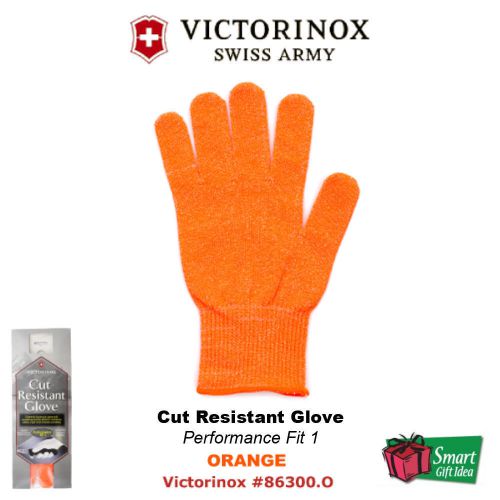 Victorinox SwissArmy Safety Cut Resistant Glove Performance FIT1 Orange #86300.O
