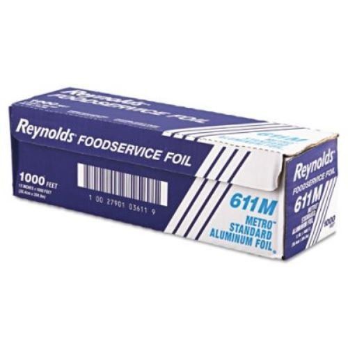 12&#034;x1000&#039; reynolds aluminum foil roll standard silver foil food wrap roll gr8 $$ for sale