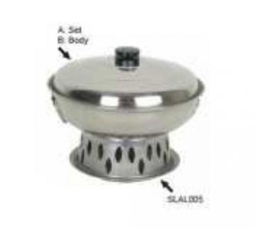 NEW Thunder Group SLAL02A Chafer Set with Handles  Stand and Lid Wok  9-1/2-Inch