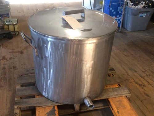 35 Gallon Stainless Steel Brew Kettle Stock Stew Cook Pot 140 QT Quart GAL USED